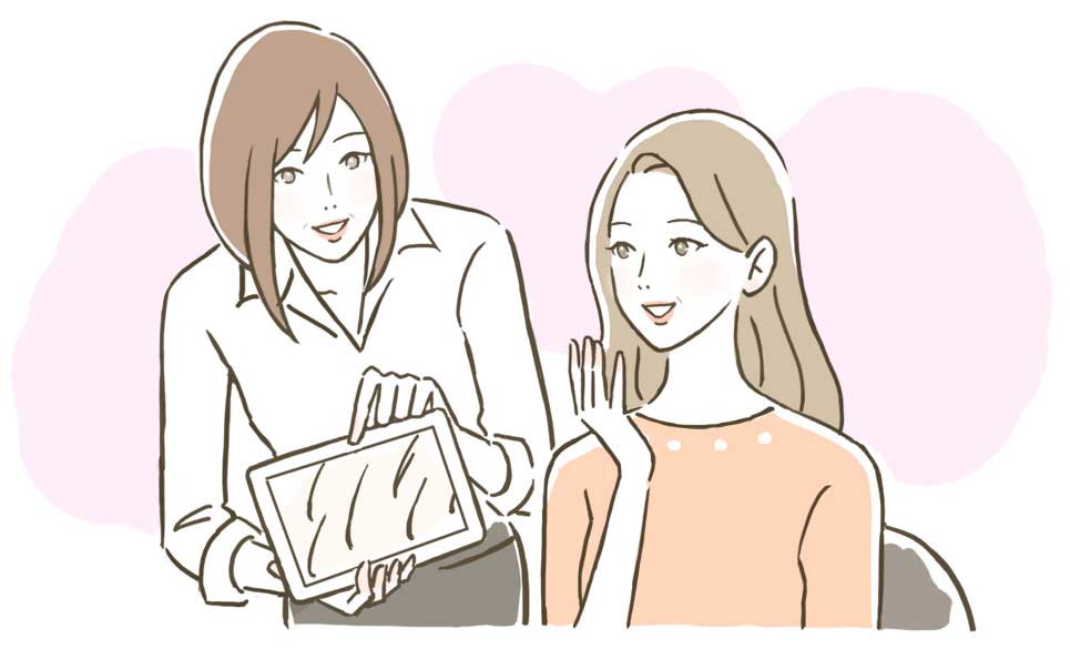 施術後フィードバック(頭皮検査)